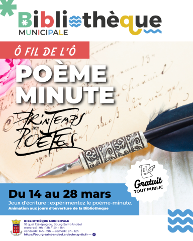 Ô FIL DE L’Ô : POÈME-MINUTE